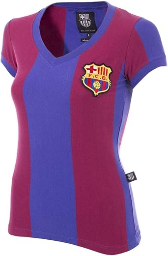 COPA Women's Fc Barcelona 1976-77 Womens Retro Football Shirt Retro Football V-Neck T-Shirt