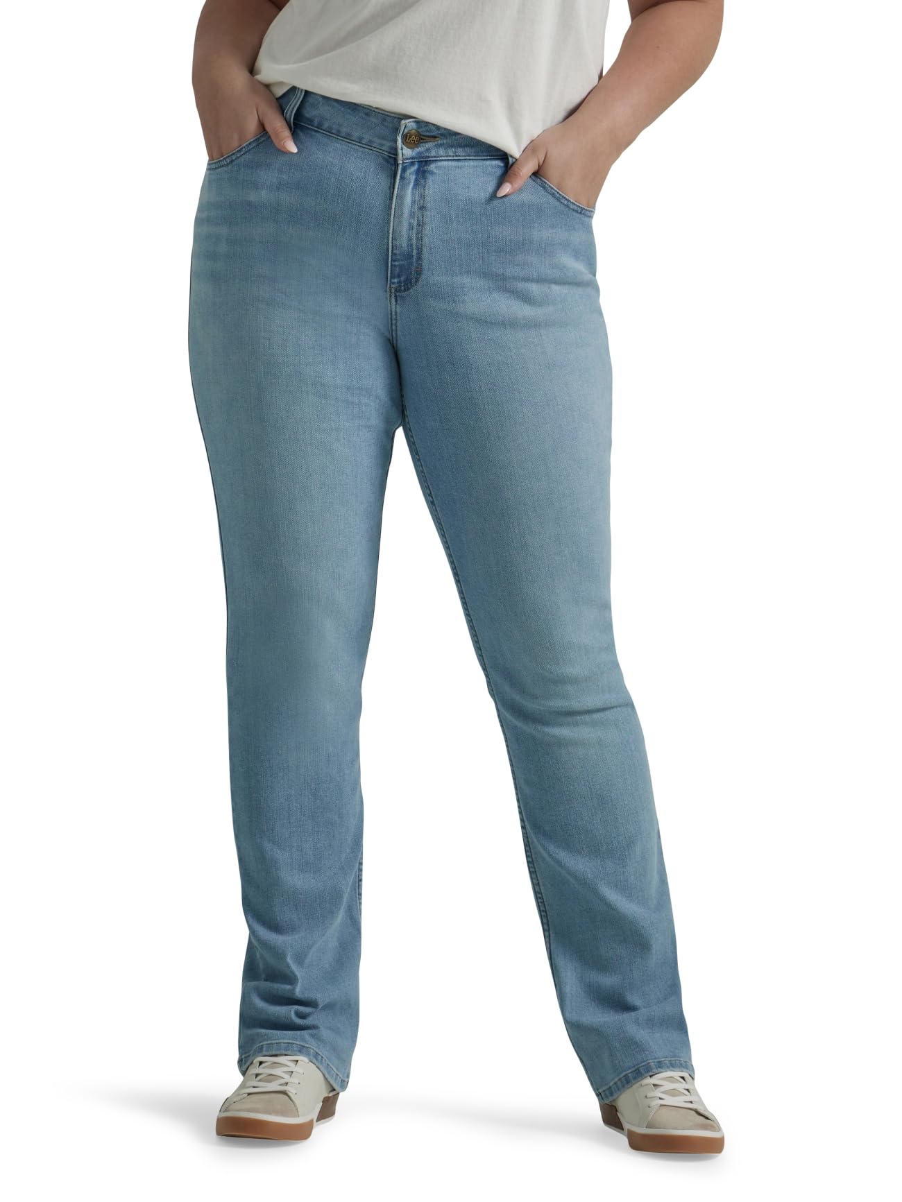 Lee Women's Legendary Mid Rise Bootcut Jean, Skygazing, 10 Short