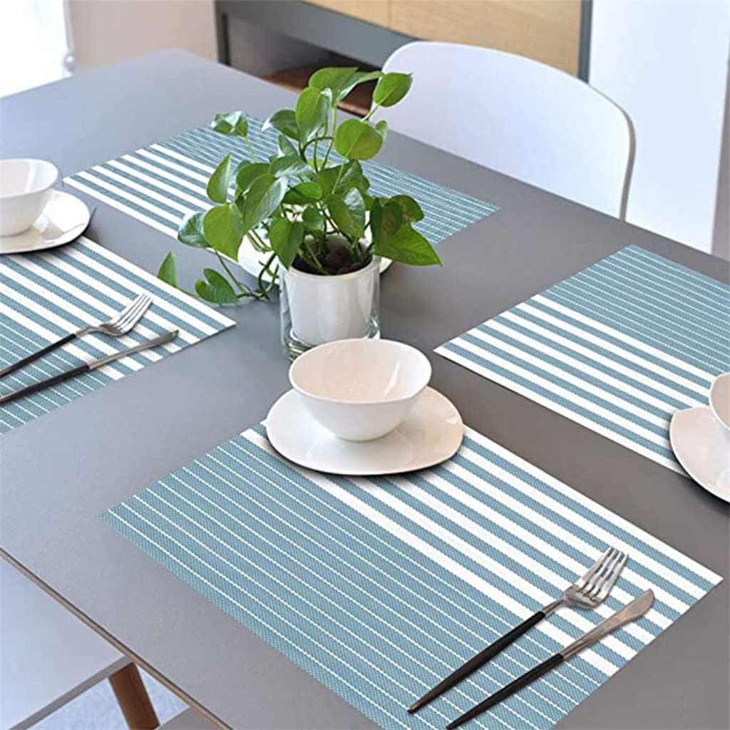 8-Piece Set PVC Washable Placemat Table Mat Kitchen Accessories Coaster Wine Decoration