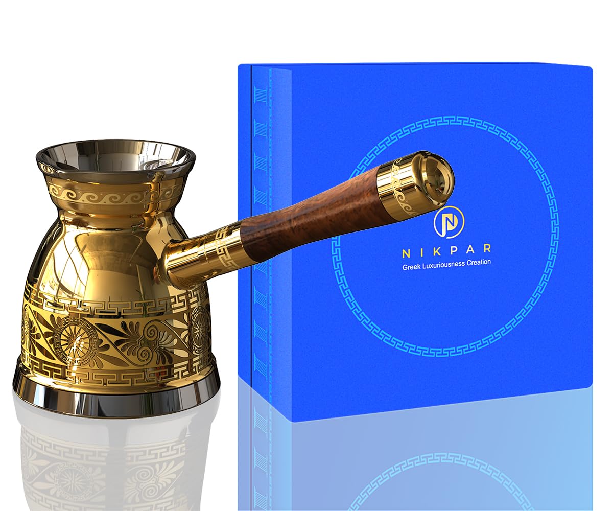 Amazon.com | NIKPAR Luxury Greek Coffee Pot Macedonian Collection