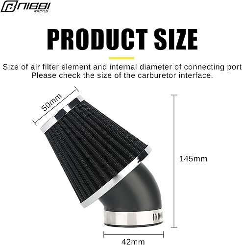 Miniatura 2 de NIBBI Filtro de aire, filtro de aire de 1.654 pulgadas, para motocross y cuatrimoto