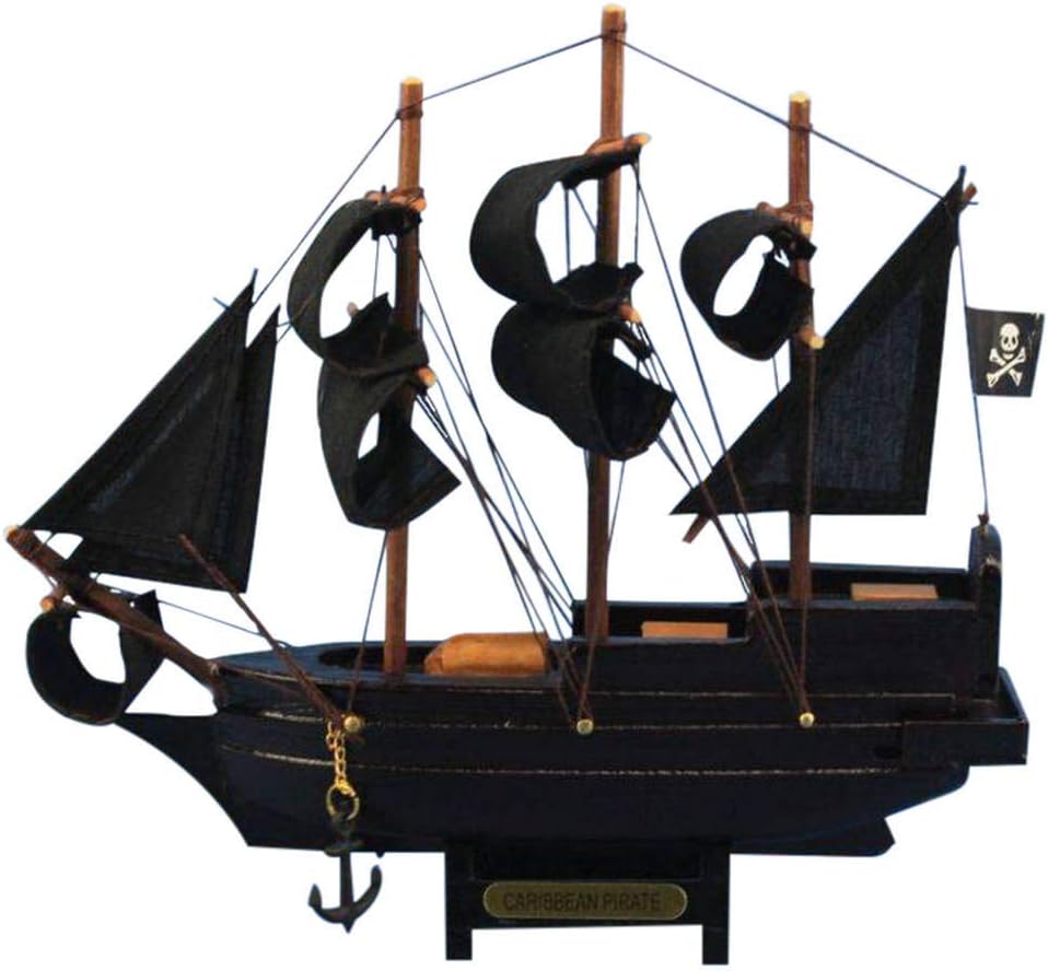 Caribbean Pirate 7" - Model Ship - Nautical Home Decoration