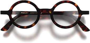 LONDON MOLE Moley reading glasses | Cool round shaped readers | Mens Womens Unisex | Spring hinges | 3.5+ 4.0+