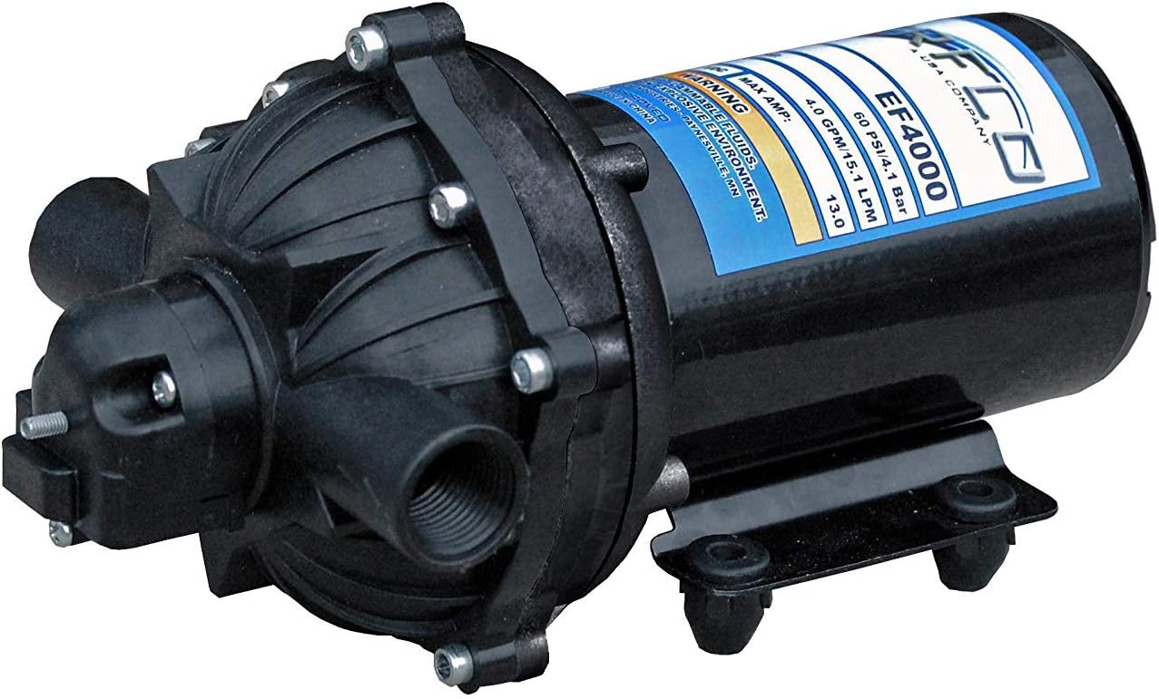 Everflo 4.0 GPM 12V Diaphragm Pump Boxed with 1/2" NPT Ports (Pack of 2)