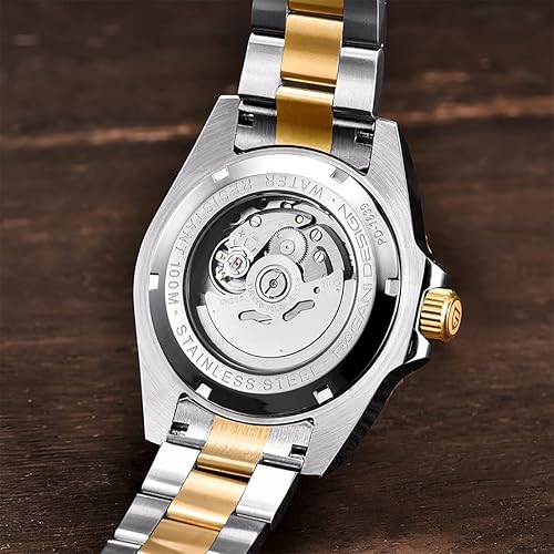 Miniatura 5 de Pagani Design New Reloj mecánico para hombre, bisel de cerámica de lujo, movimiento japonés, acero inoxidable, clásico, automático, reloj de cristal