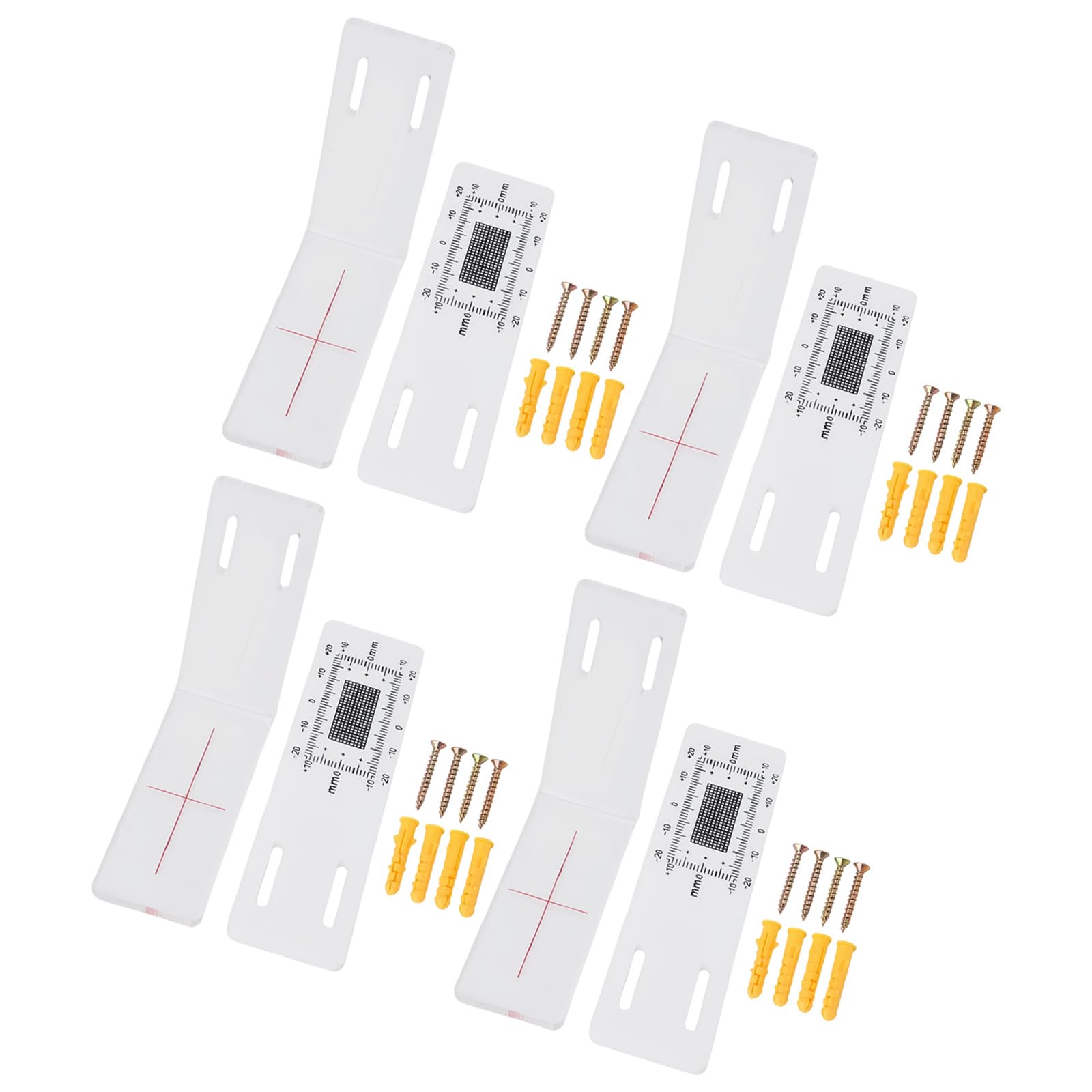 Bottone 4 Packs 2 / 4Pcs Width Monitor, Accurate Acrylic Standard Tell Tale Gauge Monitor For Corner Acrylic Gauges