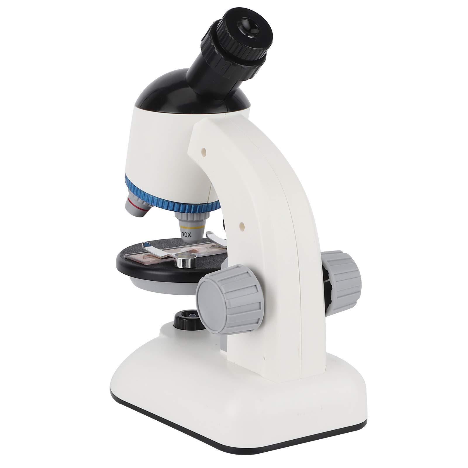 Microscopio per Bambini 40X-1200X con Testa Rotante a 360 Gradi, Giocattoli Educativi per Bambini Principianti (Bianco)