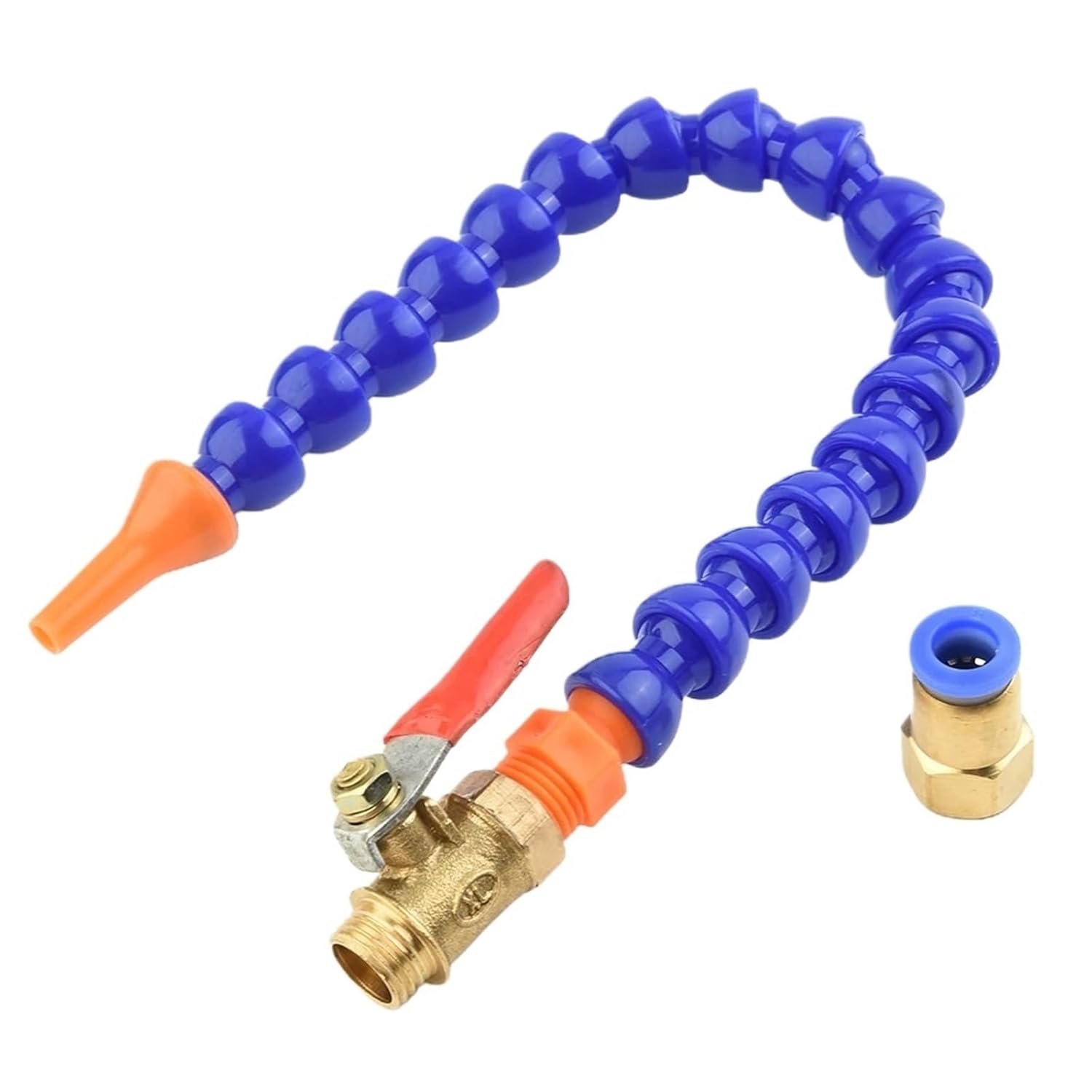 1pc 300mm Plastic Flexible Water Oil Coolant Pipe Hose for Lathe Milling CNC Router with Round Flat Nozzle