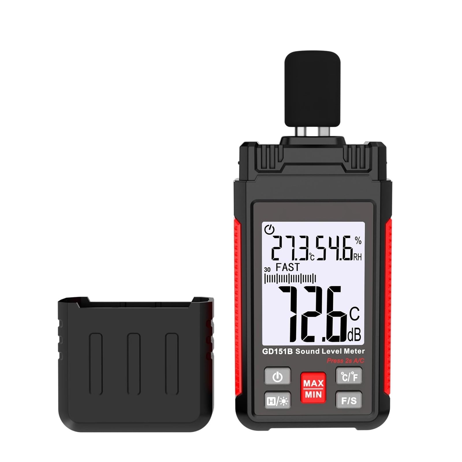 Noise Detector, Digital Sound Level Meter 30-130dB Portable Decibel Noise Meter Audio Level Decibelimetro for Environmental Testing,Professional Sound Analyzer(GD151B)-image-36