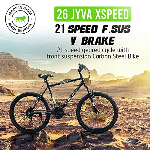 Image of Carbon Steel Youth Mountain Bike for Unisex, 26T, 21 Speed, 26 Inch, 18 Inch Frame (Multicolor)