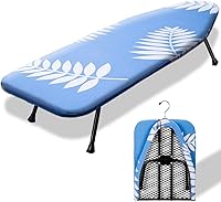 Vista 13 de SheeChung Tabla de Planchar Pequeña 12"x32" Tabla de Planchar Plegable con Funda de Algodón y Almohadilla, Tabla de Planchar Compacta de Mesa