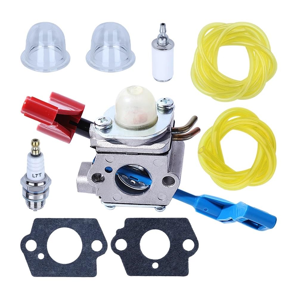 Accesorios Kit de carburador Compatible con soplador de Hojas FL1500 FL1500LE, desbrozadora de Gasolina, Junta, línea de Combustible, cebador.