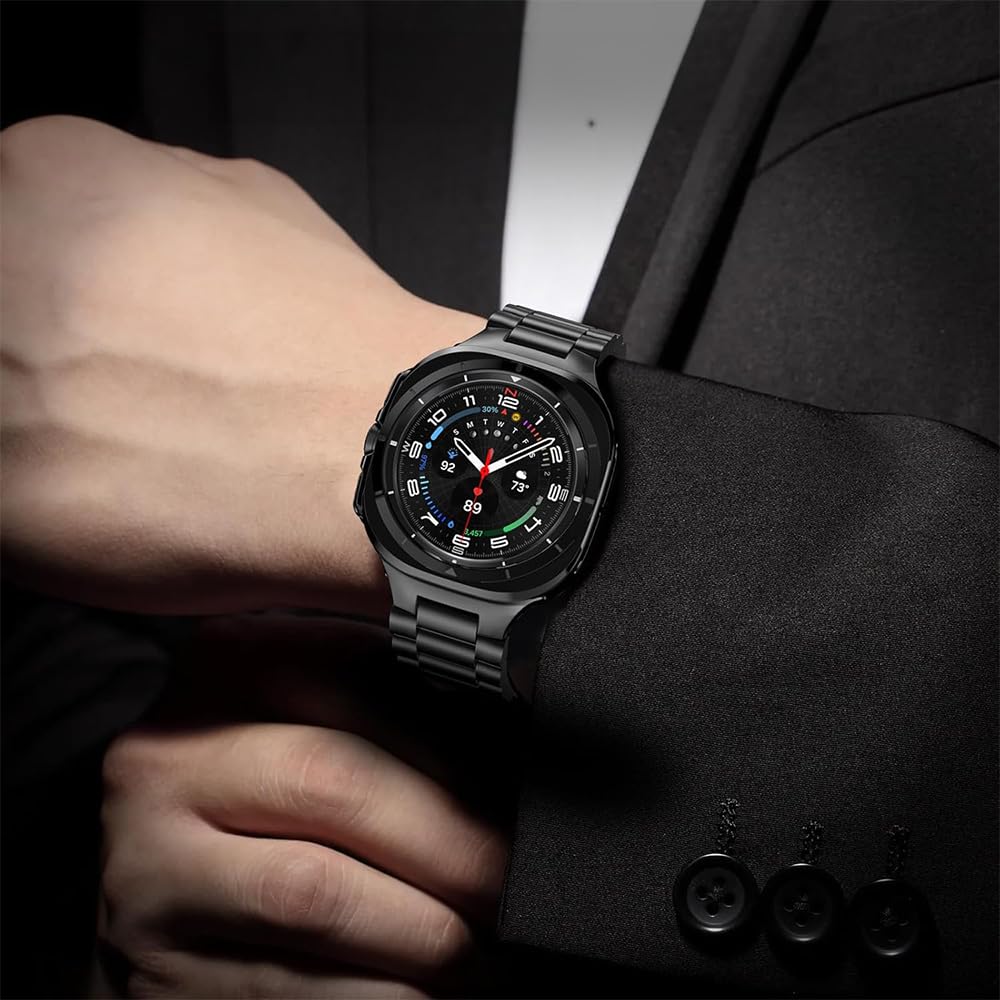 Bracelet magnétique en titane compatible avec Galaxy Watch 7 Ultra 47 mm, design sans espace, bracelet en titane pour Galaxy Watch 7 Ultra 47 mm