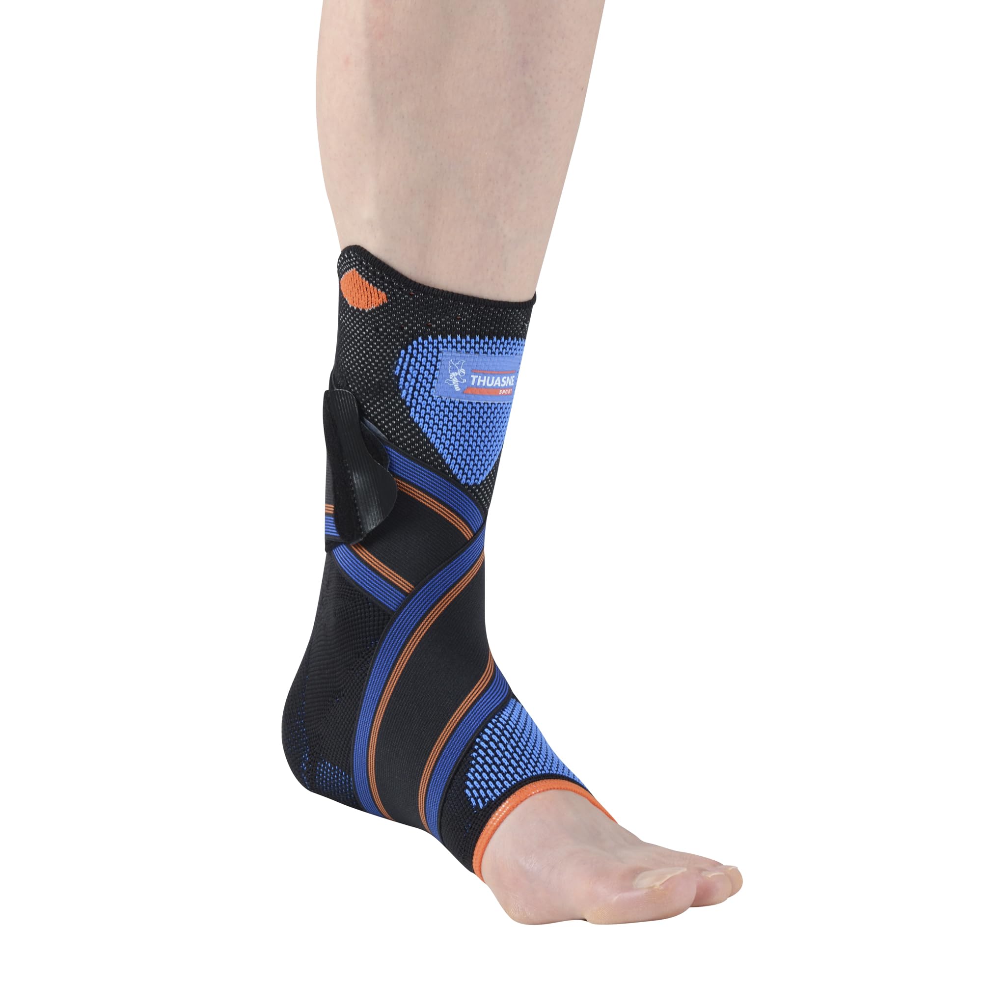 Thuasne Sport - Chevillère Strapping Novelastic - Entorse Ligaments Latéraux Interne ou Externes, Cheville Instable - Indice de maintien 4/5 - Dispositif Médical CE - S