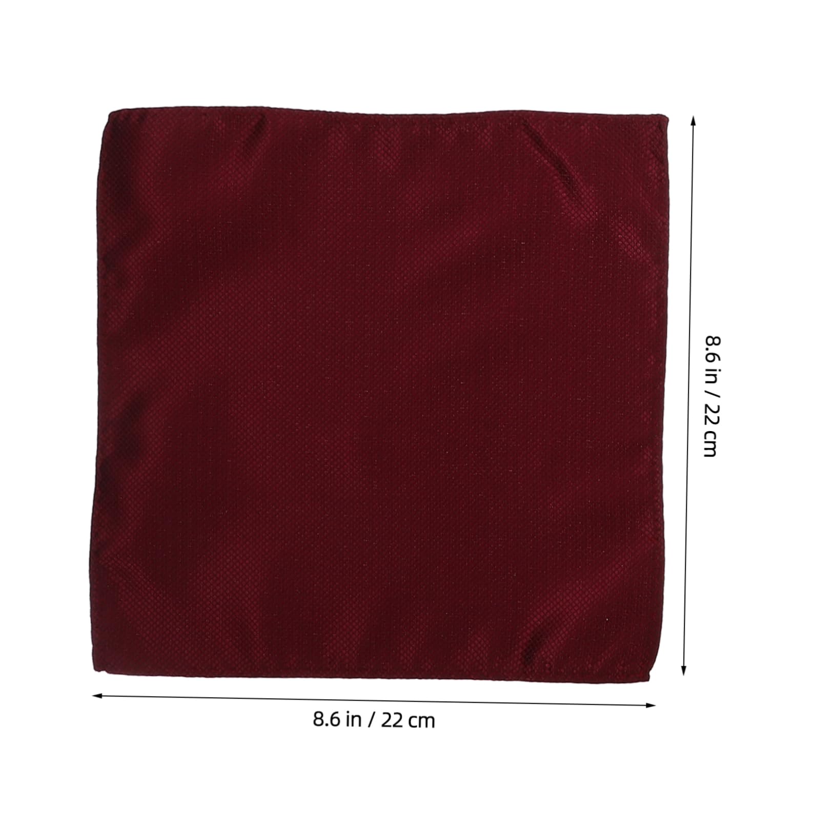 BESTYASH 6pcs Men's Suit Pocket Square Pure White Black Dark Red Navy Blue Purple Fine Fabric Handkerchief for Men