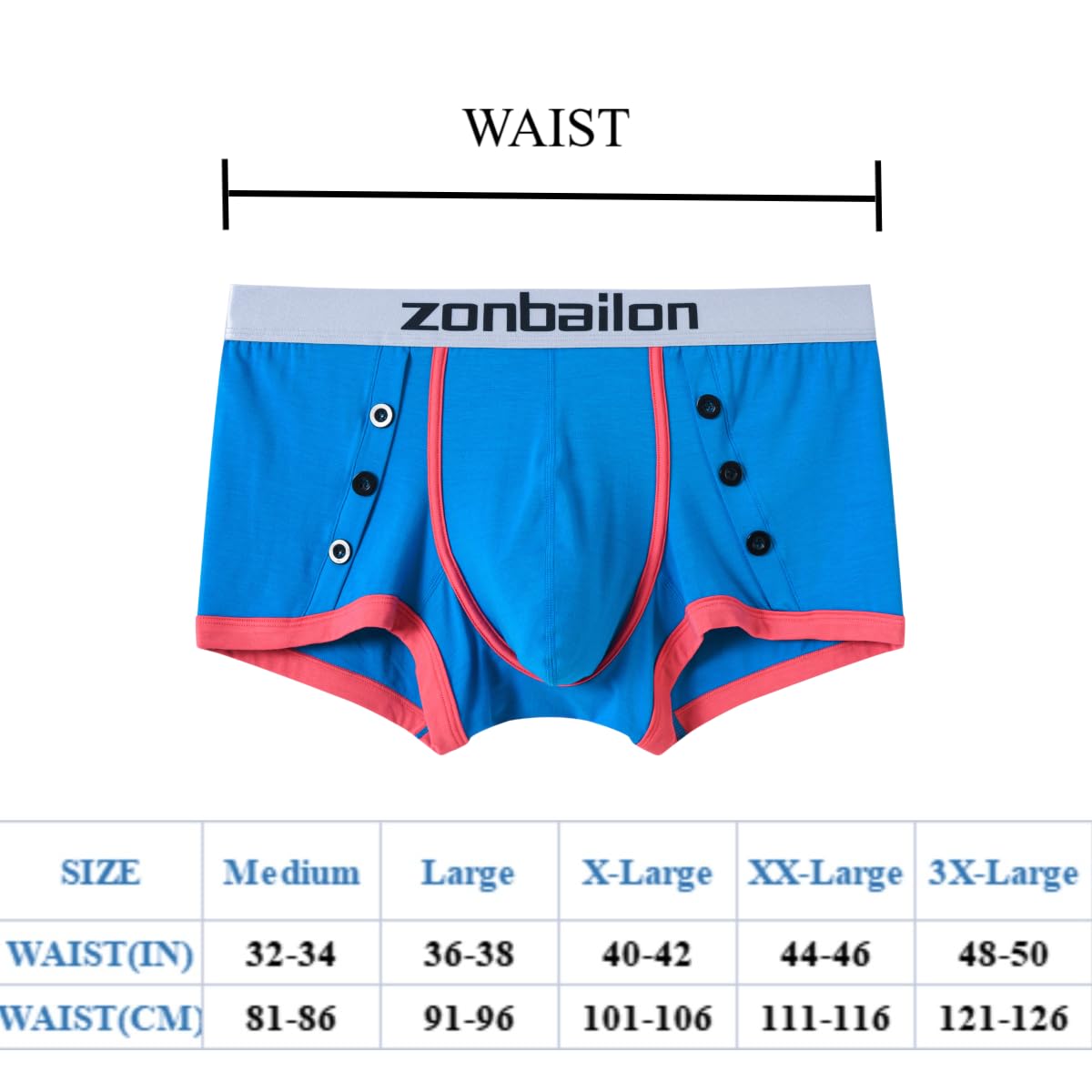 Herren Boxershorts weiches Material Big Ball Pouch breiter Bund Bambusfaser Keine Kantenrolle