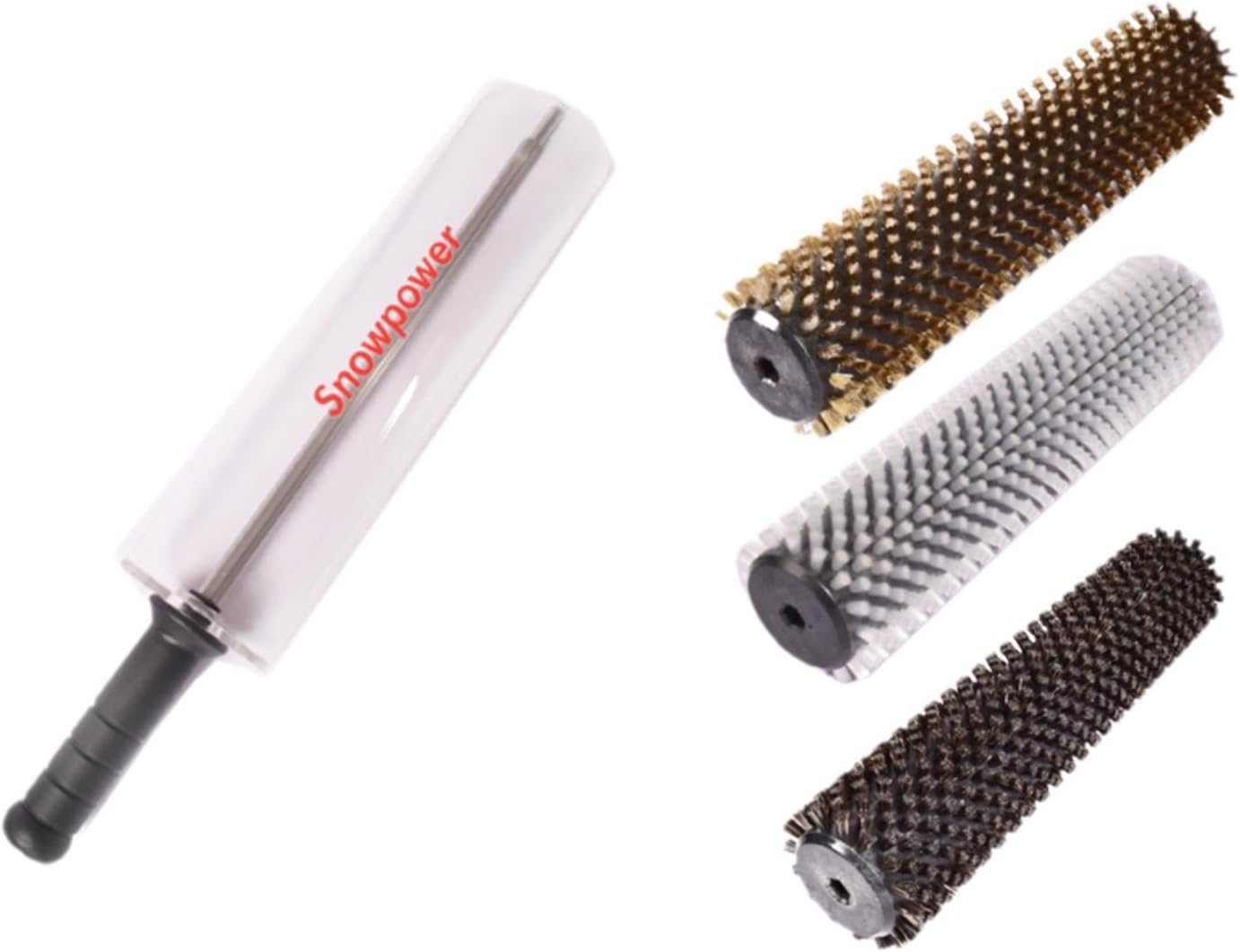 スキーワックス ロールブラシ&ハンドル TISHITA ハンドルとカバー