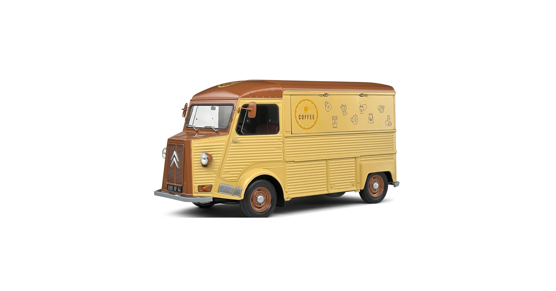 シトロエン 　コーヒーショップ　 キッチンカー　ミニカー　1/18　　ソリド Amazon | ソリド 1/18 シトロエン HY カフェ・アンビュラント