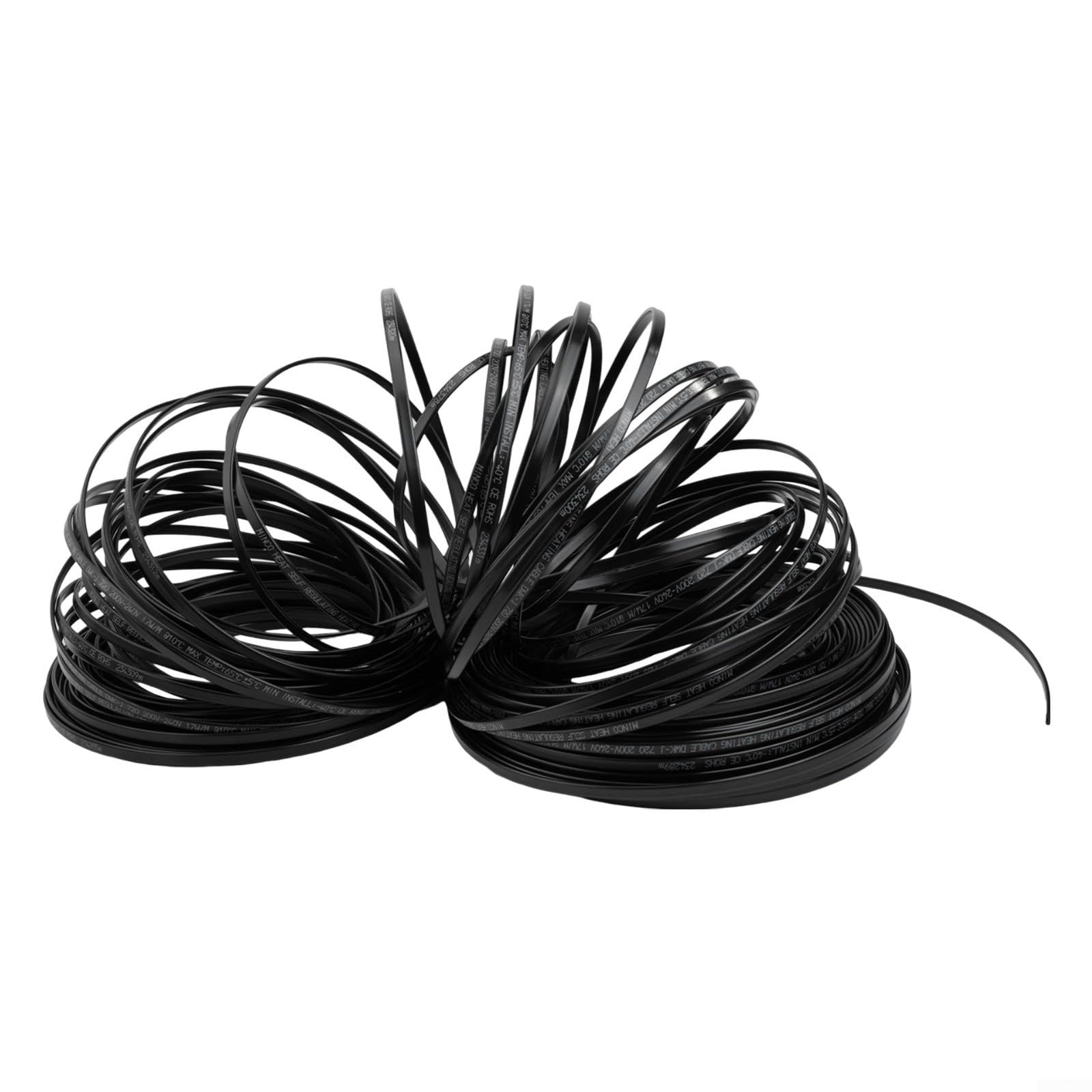 Nastro riscaldante elettrico per il riscaldamento dei tubi e la fusione della neve, autolimitante senza controller, materiale PE resistente alle intemperie, per tubi in metallo e plastica, 230 V (100