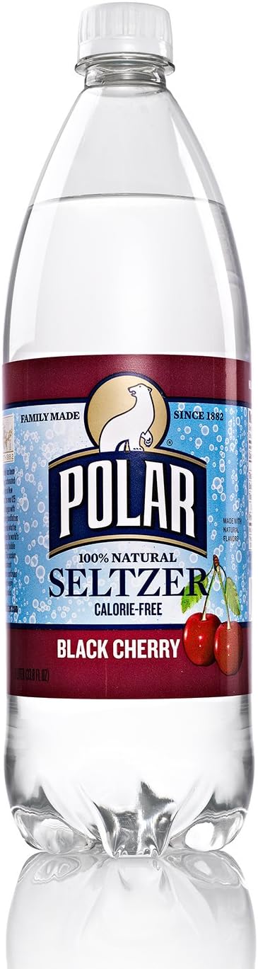 Polar 100 Natural Seltzer 12 X 1 L Black Cherry 