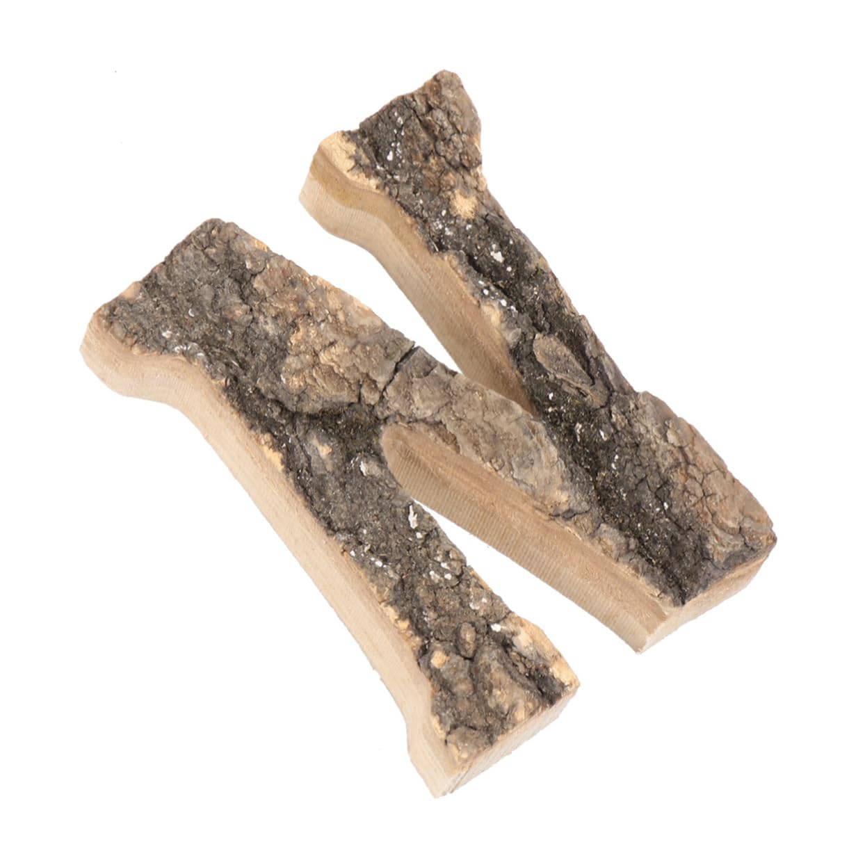 Anneome Tree Bark Ornament Wooden Decoration English Letters Retro Wooden Craft for Home