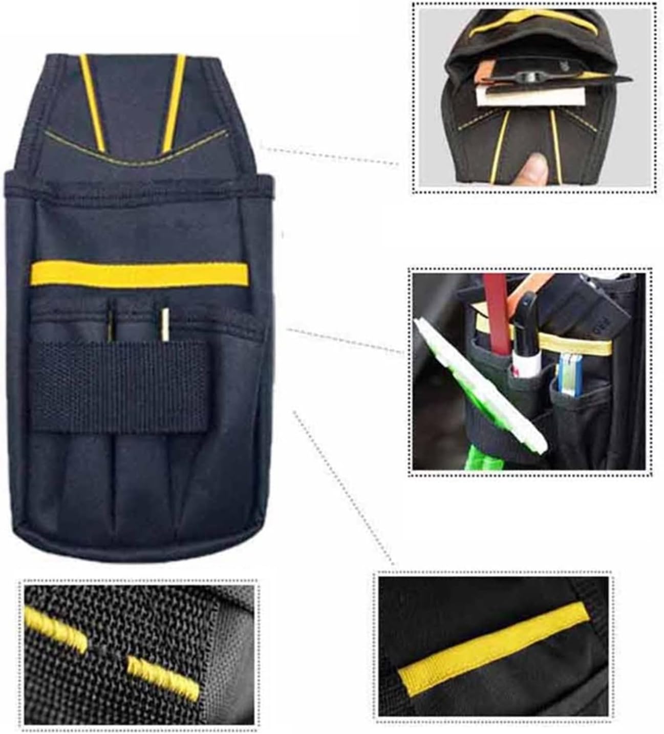 INLIMA Tool Belts Vinyl Wrap Car Tools Bag Oxford Cloth Tools Bag For Holding Window Tint Squeegee Scraper Knife Wrapping Film Bags (Color : No Waist belt)