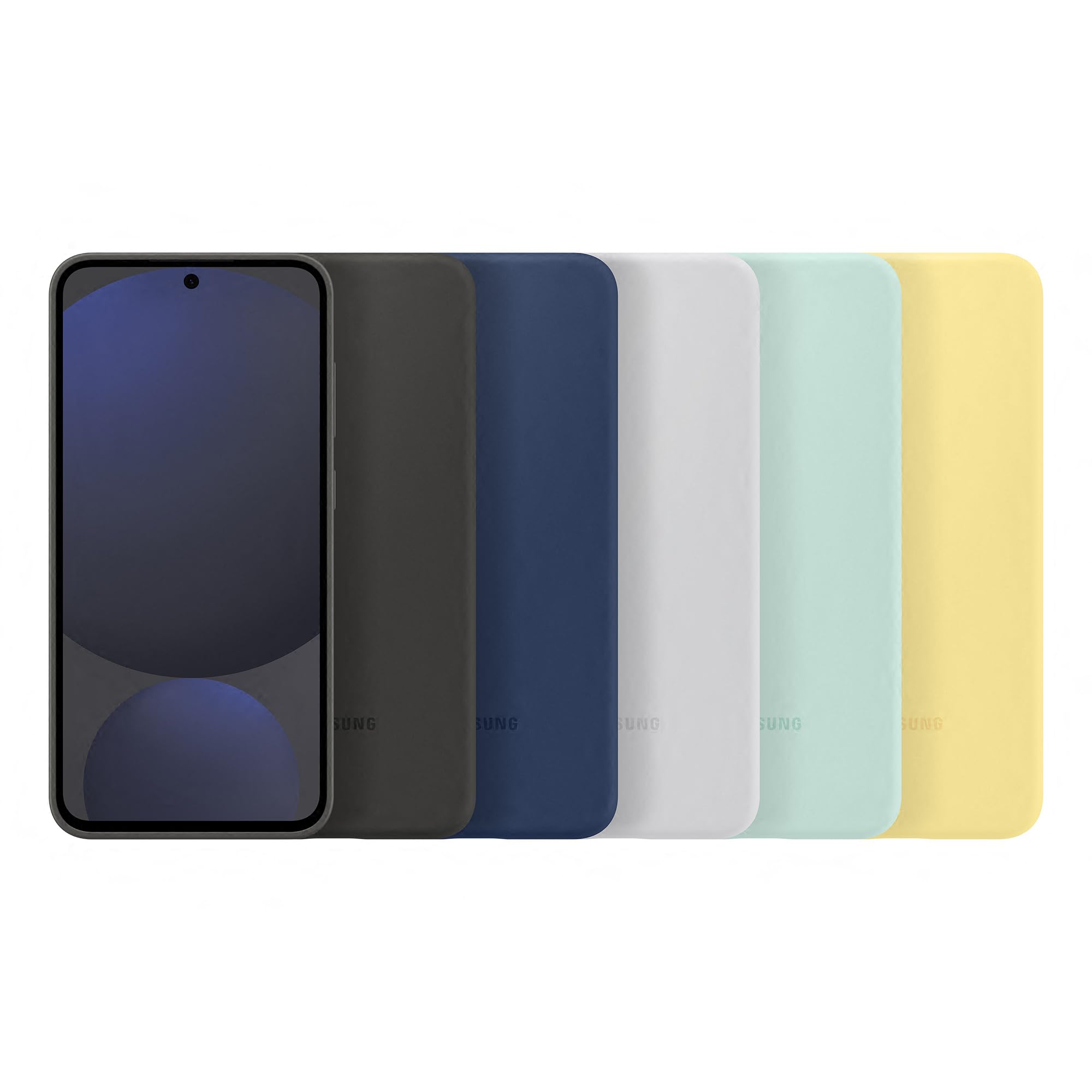 Samsung Galaxy Official - Funda de Silicona para S24 FE, Color Negro (Paquete de 2)
