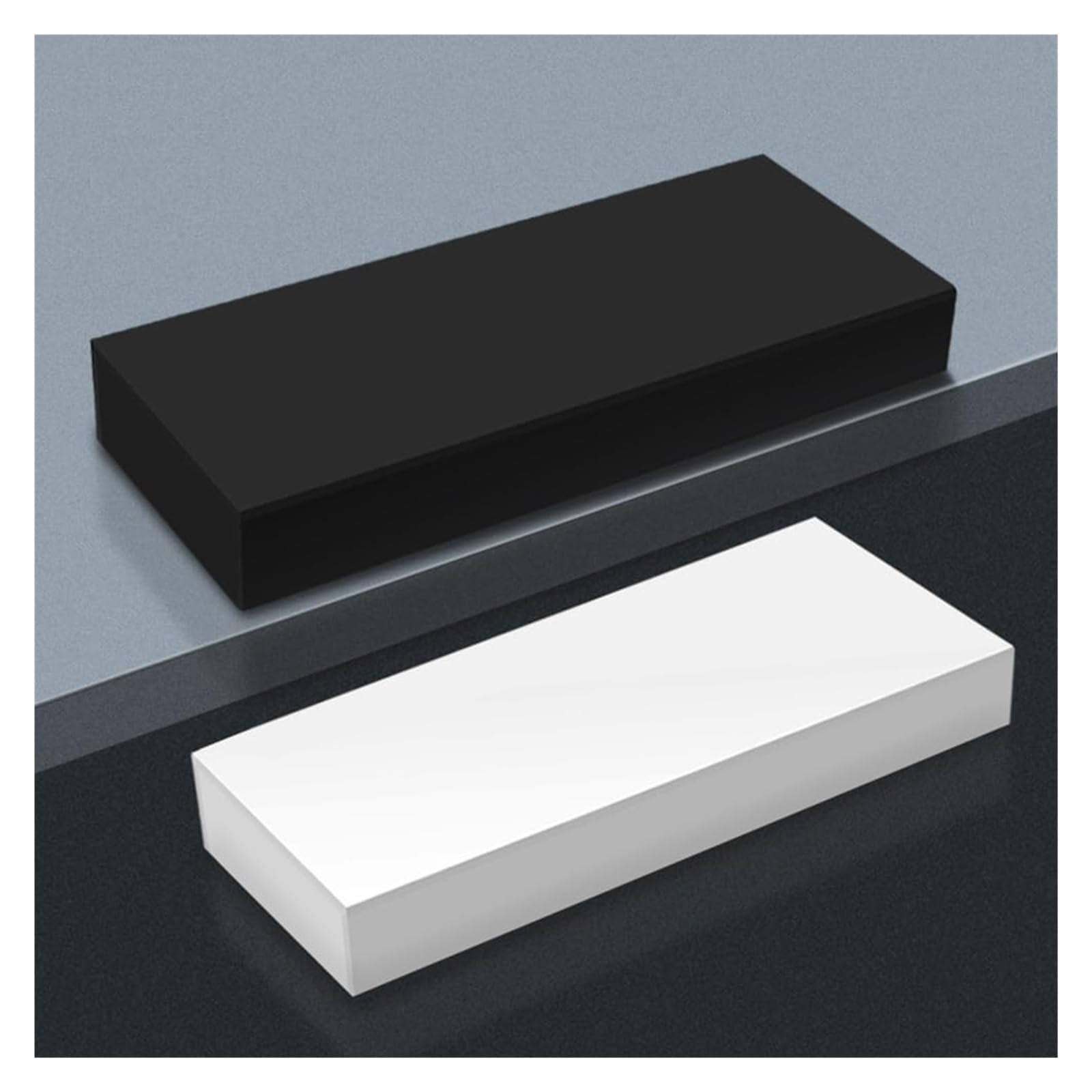 JINMLBO Mannequin Display Pedestal Stands, Rectangle Bridal Shop Platform Base Stand, Display Platform Base for Clothing Store Wedding Dress Dressing Room(Black,60x55x10cm)