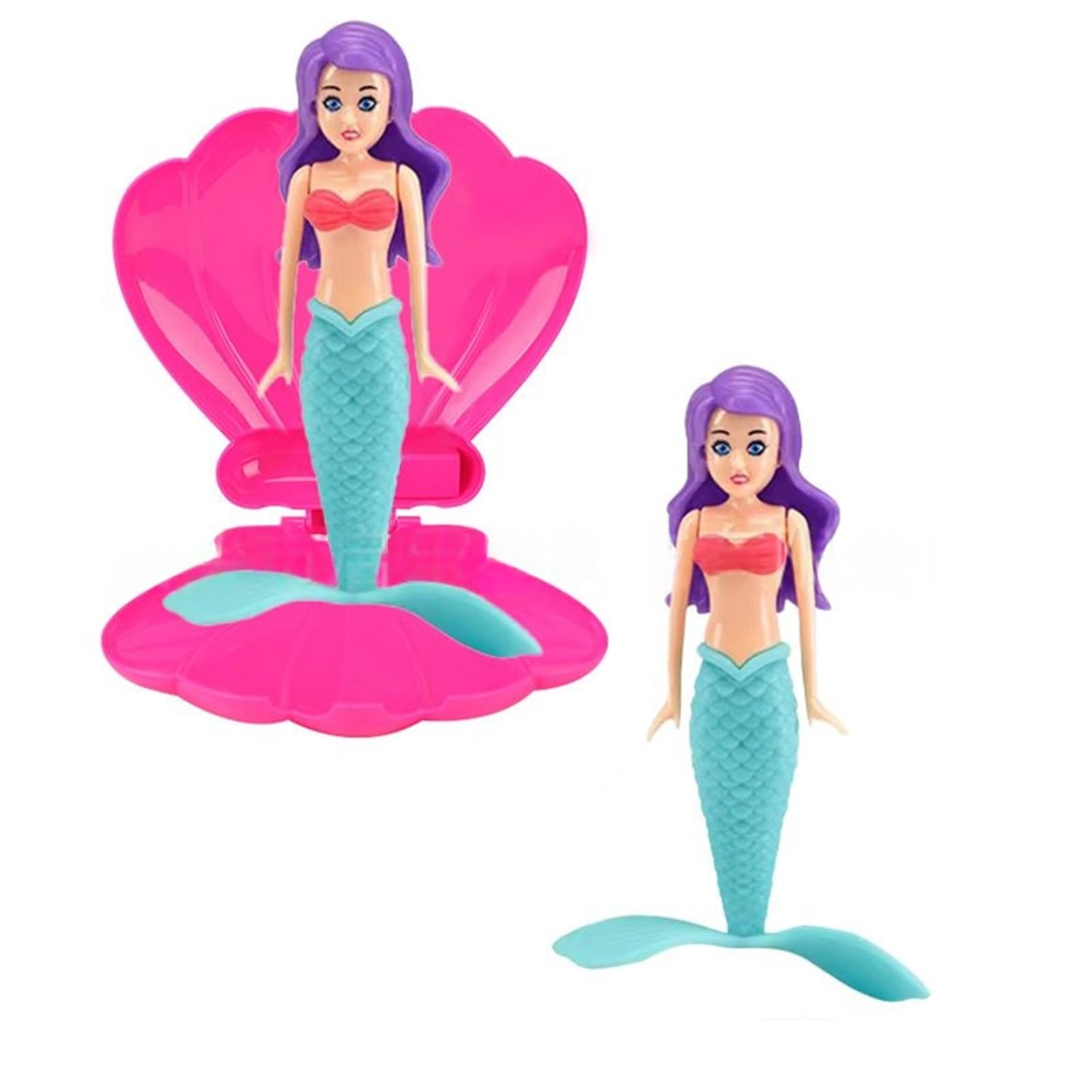 4 Colors Little Mermaid Pool Toy Shell, Summer Swimming Water Toys, Swimming Pool Dive Toys, Little Mermaid Party Supplies & Water Toys, Mermaidss Toys Paddling Pool Toysss (blue tail-1pc)
