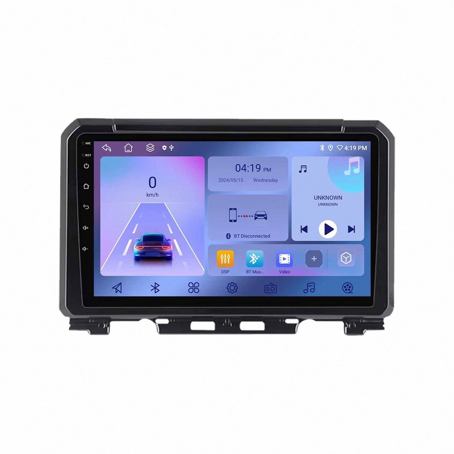Wireless Carplay Android Auto Display für Suzuki Jimny 2018-2020 GPS Navigation, Bluetooth, Freisprecheinrichtung, Aux-Eingang, Lenkradsteuerung, 4 Kern 4G+64G