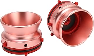 1 Pair Nab Hub Adapters,Nab Hub Aluminum Alloy Adapter,Universal Loading Device Nab Hub Adapter for Studer ReVox B67 for Akai 1 Pair (Rose Gold)