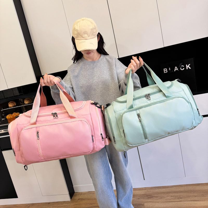 Convertible Backpack Duffle Bag with Wet-Dry Compartments - 36-55L Large Capacity Gym Bag for Men & Women, Travel Backpack Weekender Overnight Bag, 6 Colors (Black)3