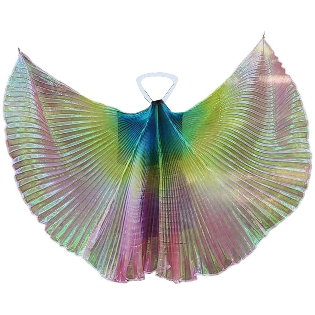 Hrippy Children's Belly Dance Wings Cape Symphony Yarn Cloak Dance Performance Props Hanging Neck Wings