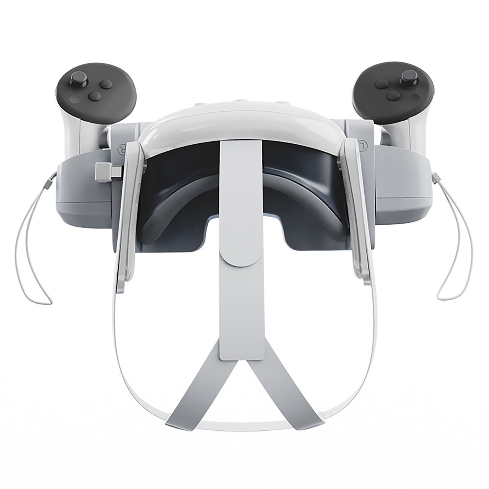 Ladestation kompatibel für Oculus/Meta Quest 3 VR Headset Ladeständer, 2 wiederaufladbare Batterien für Touch-Controller, LED-Anzeige, unterstützt Wandmontage