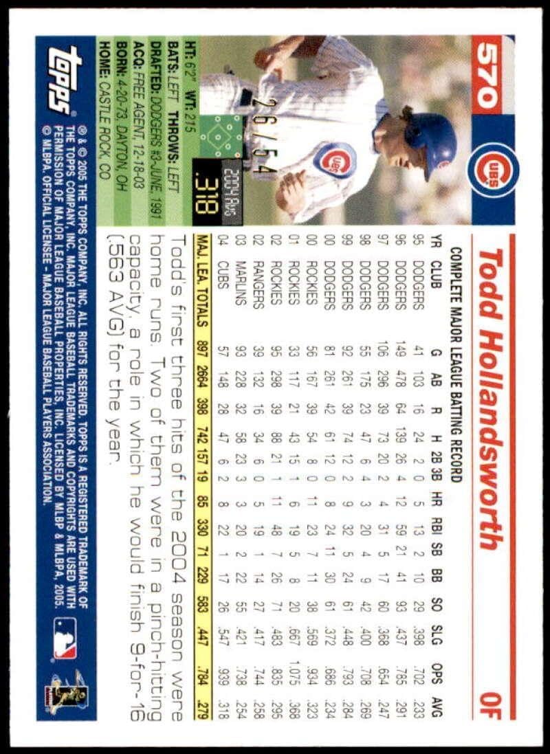 Todd Hollandsworth Card 2005 Topps #570 - Slabbed Baseball Cards