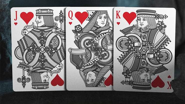 Kings Wild Project Carte da gioco Tally-Ho Slate Edition, Standard Edition, mazzo da poker