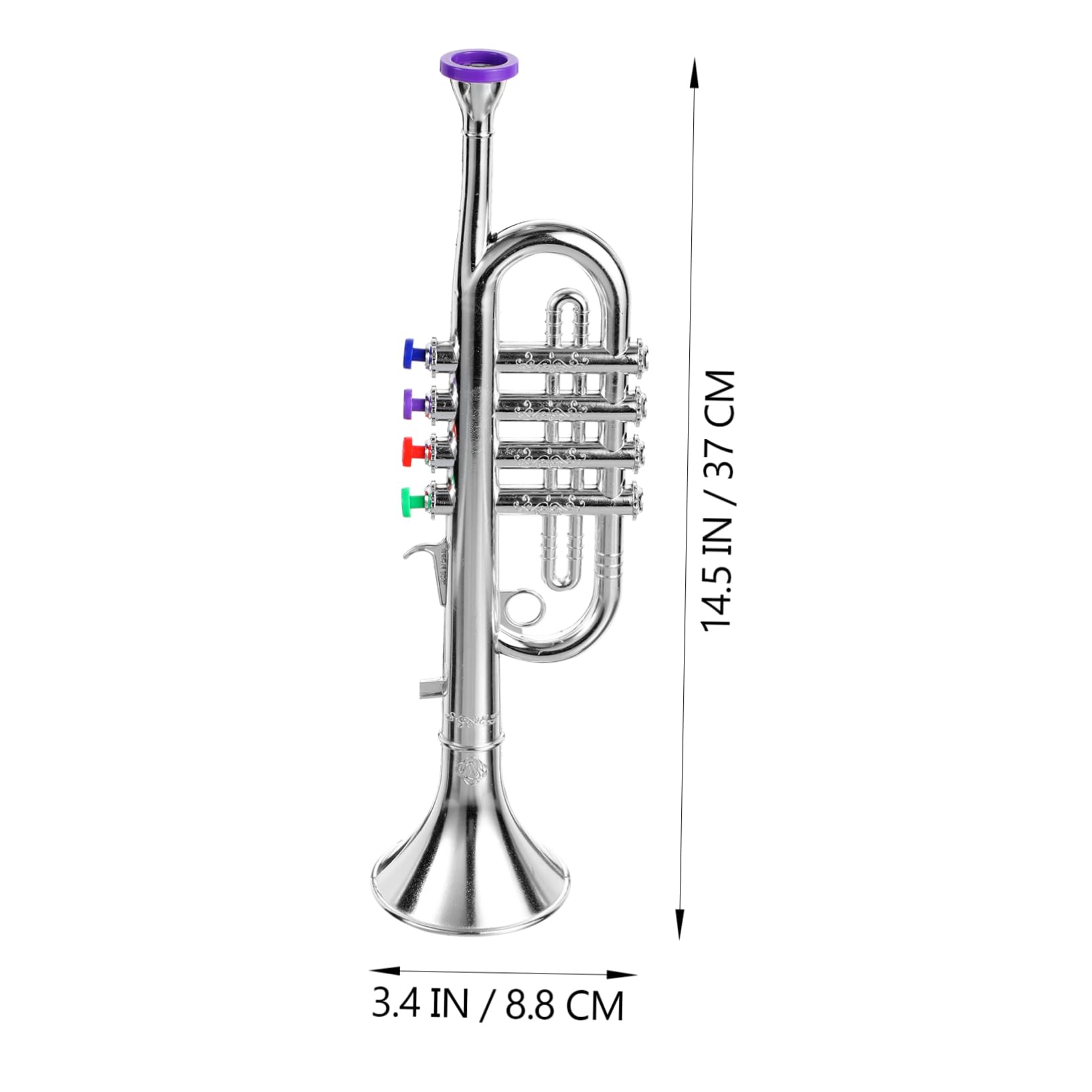 VANZACK Tromba per Colorata e Sicura Strumento Musicale Educativo Sonoro Portatile per Sviluppo Creatività e Apprendimento Musicale