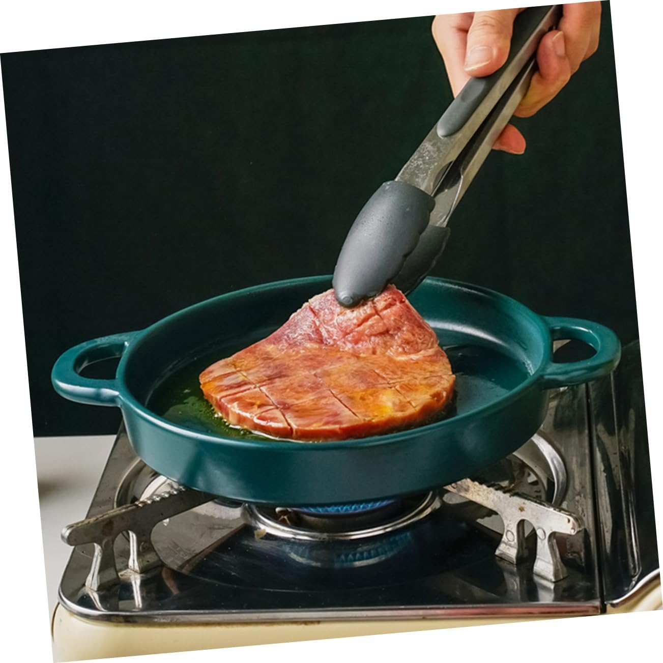 ABOOFAN Ceramic Lasagna Pan for Baking and Barbecue Bakeware Dish Smooth Surface Multi Functional Kitchen Cookware for Oven and Food Serving