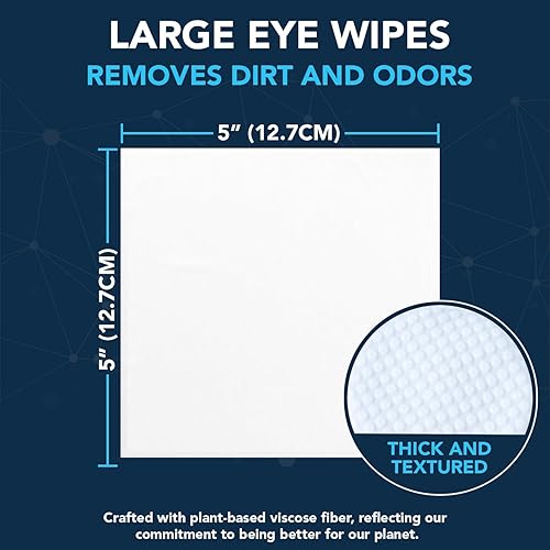 Miniatura 3 de NOVEHA 300 toallitas para ojos de perro, removedor de manchas de lágrimas para perros, formuladas con manzanilla y aloe para eliminar desechos