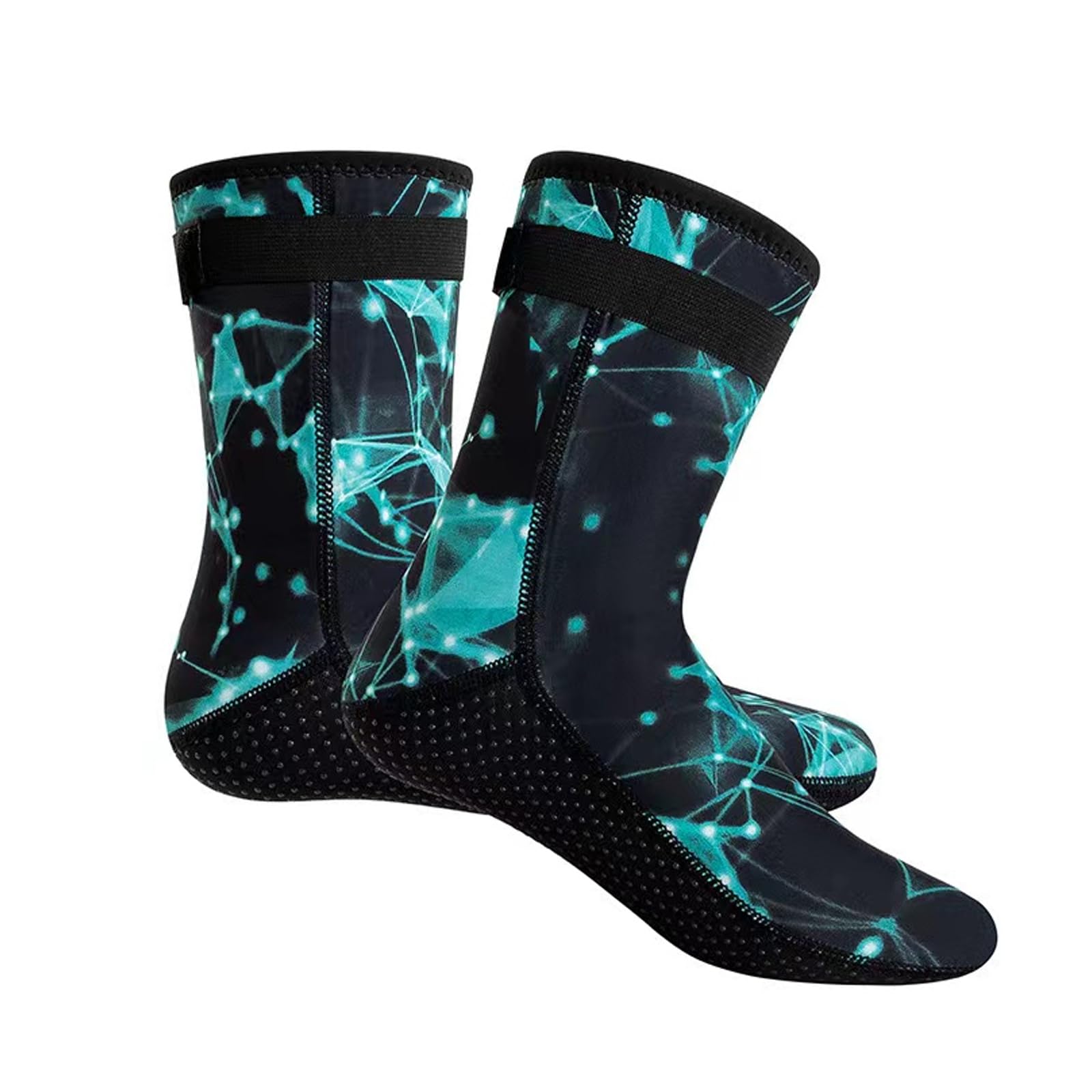 Unisex Neoprene Socks, 3 mm Thick, Non-Slip Sole for Water Sports, Swimming, Kayaking, Diving - Resilient Beach Volleyball Sandproof Boots