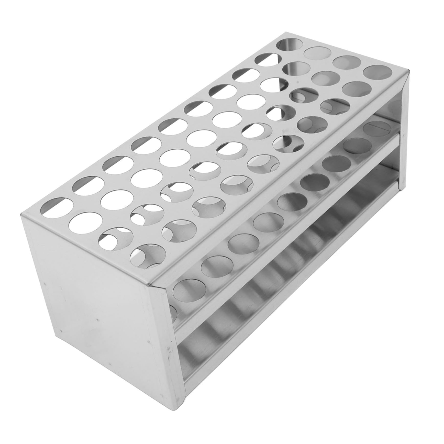 Mobestech 5stücke Laboratory Test Tube Rack Edelstahl Ständer Für Ømm Reagenzgläser Stabiler Für Präzise Experimente Kompakt Und Transportabel Professionell Und Praktisch
