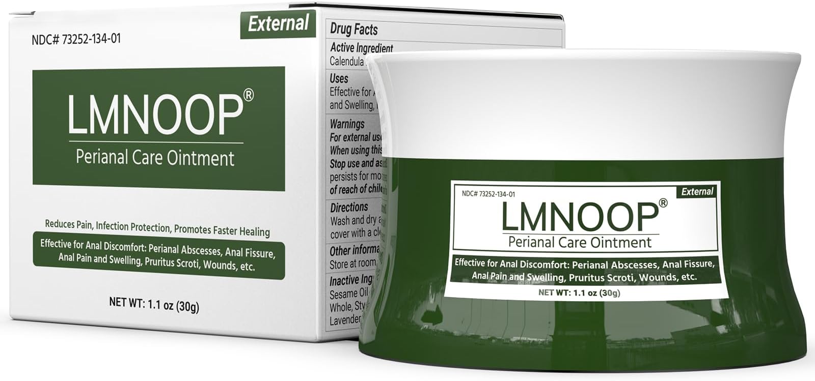 LMNOOPยฎ Perianal Care Cream, Fast Healing Wounds for Anus Fissure, Abscess, Ulcer, Infection, Postpartum & Anal Fistula Surgery Wounds Recovery Ointment, Wound Treatment Cream for Itch Burning Relief