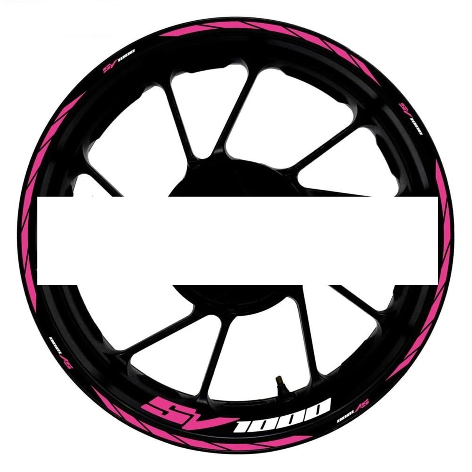 Motorcycle Accessories Reflective Rim Edge Stripes Wheel Stickers for Suzuki SV1000 SV 1000(Style 14)