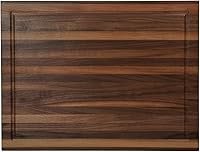Vista 5 de CONSDAN Tabla de cortar de nogal para cocina, madera dura cultivada en EE.UU., 20 x 15 pulgadas, con asa interior invisible, preacabada con aceite