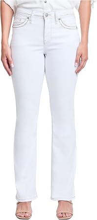 Royalty For Me Womens Womens High Rise Bootcut Faux Flap Pocket Jean