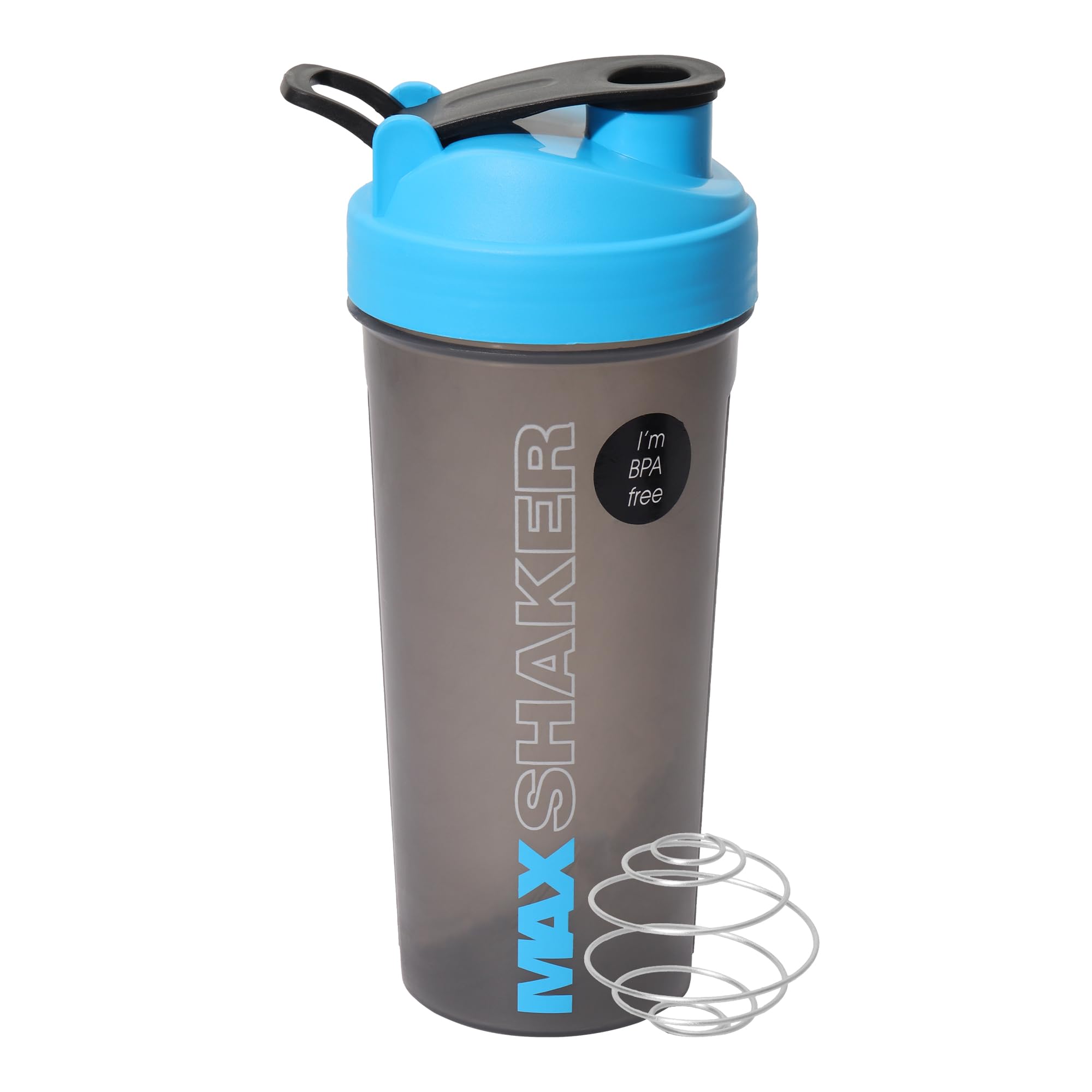Sponsored Ad - Max Shaker with blending ball |Protein Shaker for Gym |Gym Bottle |Shaker bottles | Travel shaker 700 ml, Grey Blue