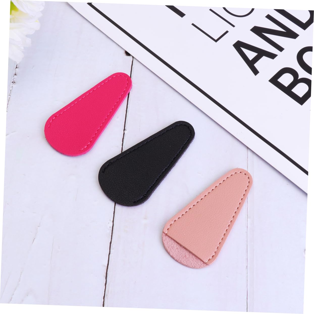 Beatifufu Scissors 3pcs Scissor Protective Leather Case for Hair Cutting Nail Clippers