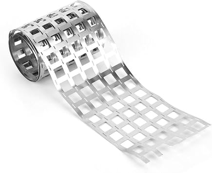 6P Nickel Plating Strip, 1m Nickel Plated Steel Strip for 18650 Lithium Battery Pack Spot Welding 6P 0.15 * 107.5mm