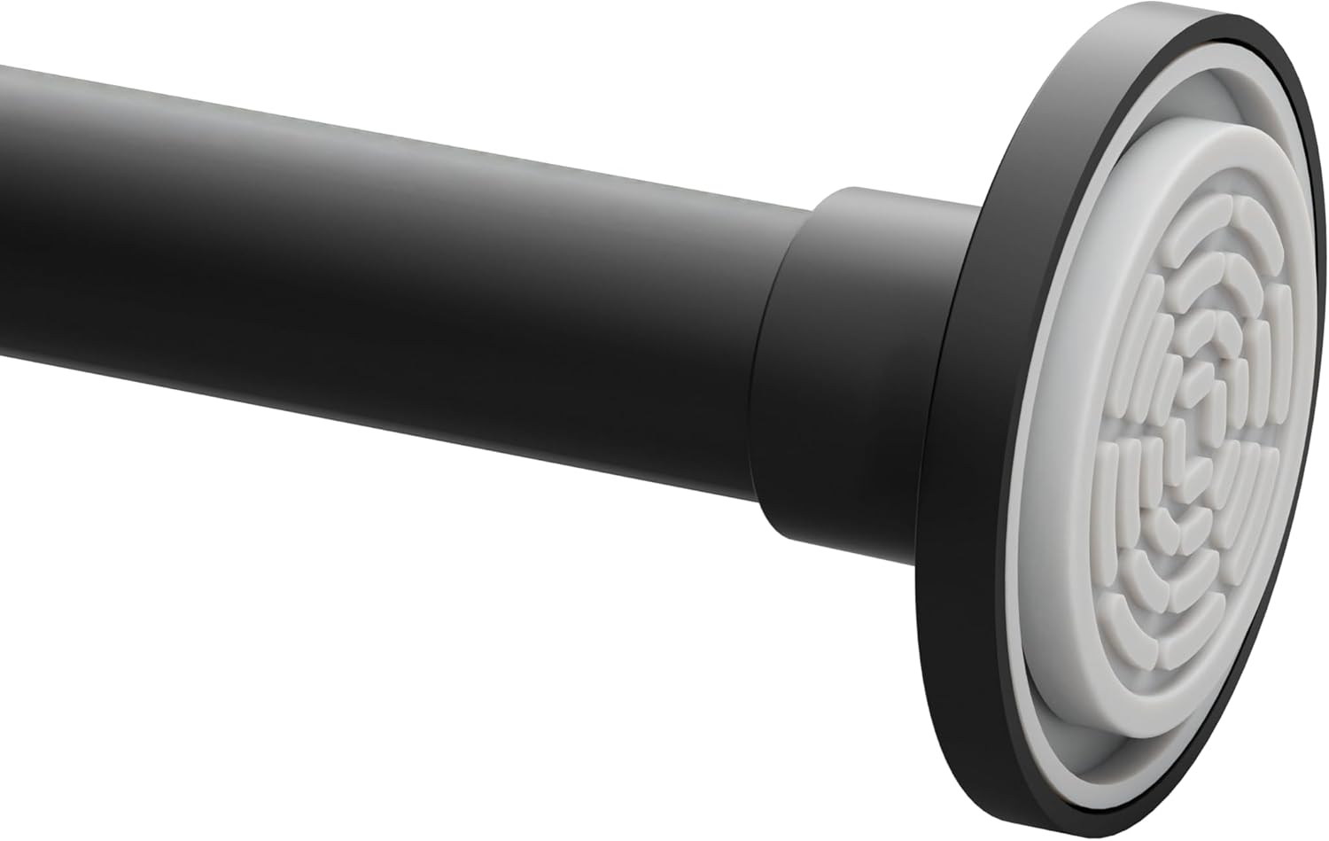 Zenna Home Tension Shower Curtain Rod, No Drill Adjustable Tension Curtain Rod for Bathroom, Rustproof, Easy Install Expandable Shower Curtain Rods, 26 to 76 Inches, Matte Black