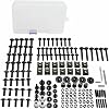 177pcs Bolt Kit Motorcycle Full Fairing Bolt Kit Fits Kawasaki ZXR400 ZZR ZZR1200 ZZR1400 ZZR250 ZZR400 ZZR600 Z800 Fairing Screws Nuts Steel